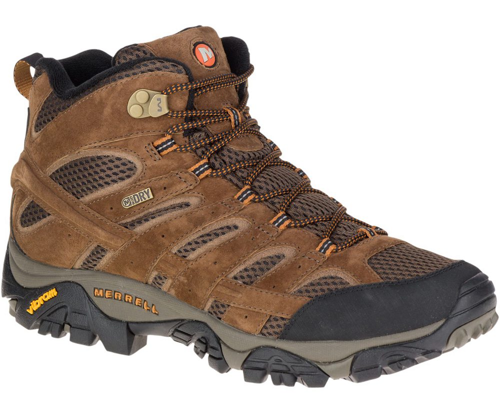 Botas Homem - Merrell Moab 2 Mid Waterproof - Marrom - JBY438976